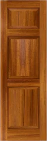 Raised  Panel  Newport  Teak  Shutters